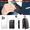 Suteni Carbon Fiber Pattern Button Box - Auto Pop Veneered Card (Black) - 3