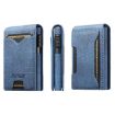 Suteni Blue Denim Pattern Button in Veneered Printed Card Box - 1