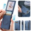 Suteni Blue Denim Pattern Button in Veneered Printed Card Box - 2