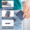 Suteni Blue Denim Pattern Button in Veneered Printed Card Box - 5