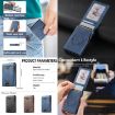 Suteni Blue Denim Pattern Button in Veneered Printed Card Box - 7