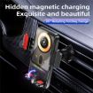 SD19 Wireless Charger 15W Magnetic Fast Charging Car Mount Holder Black - 7