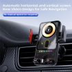 SD19 Wireless Charger 15W Magnetic Fast Charging Car Mount Holder Black - 8