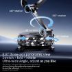 K12 Silver Magnetic Car Phone Holder - 360 Rotation & Foldable Design - 5