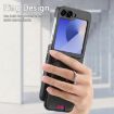 Samsung Galaxy Z Flip5 5G Twill Fabric Card Bag Ring Case (Black) - 5