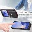 Samsung Galaxy Z Flip5 5G Twill Fabric Card Bag Ring Case (Black) - 7