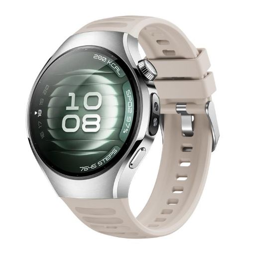 Huawei Watch 5 42mm Corrugated Silicone Band - Starlight - 1