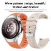 Huawei Watch 5 42mm Black Corrugated Silicone Band - 4