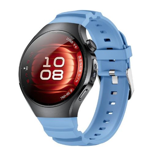 Huawei Watch 5 42mm Cloud Blue Silicone Band with Metal Pin Buckle - 1