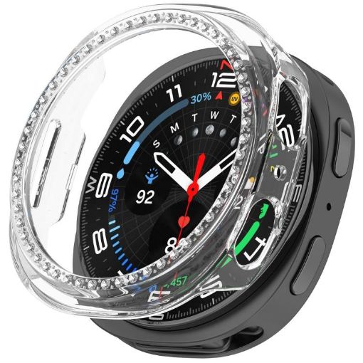 Samsung Galaxy Watch 8 40mm Diamond PC Case - Transparent Cover - 1