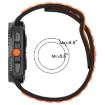 Samsung Galaxy Watch 8 40/44mm Black Blue Silicone Band Reverse Buckle - 6