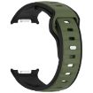 Samsung Galaxy Watch 8 40/44mm Black Army Green Silicone Band - 3
