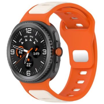 Samsung Galaxy Watch 8 40/44mm Orange Starlight Silicone Band - 1