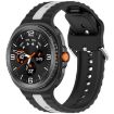 Samsung Galaxy Watch 8 40mm/44mm Black Gray Silicone Band - 1