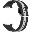 Samsung Galaxy Watch 8 40mm/44mm Black Gray Silicone Band - 2