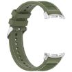 Samsung Galaxy Watch 8 40mm/44mm Nylon Braid Silicone Band Green - 3