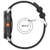 Samsung Galaxy Watch 8 40mm/44mm Nylon Braid Silicone Band - Midnight Blue - 5