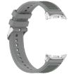 Samsung Galaxy Watch 8 40mm/44mm Gray Nylon Braid Silicone Band - 3