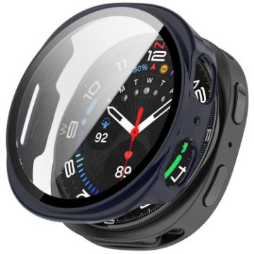 Samsung Galaxy Watch 8 44mm Ink Blue Tempered Film PC Case - 1