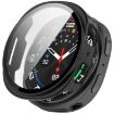 Samsung Galaxy Watch 8 44mm Glossy Black Tempered Film PC Case - 1