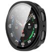 Samsung Galaxy Watch 8 44mm Glossy Black Tempered Film PC Case - 2