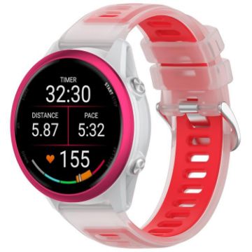 Red 20mm Jelly Silicone Watch Band - Durable & Stylish Replacement Strap - 1
