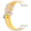 Yellow 20mm Jelly Silicone Watch Band - Durable & Stylish Replacement Strap - 4