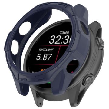 Garmin Forerunner 970 TPU Protective Case - Midnight Blue Half Coverage - 1