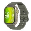 Huawei Watch Fit 4 Pro/3 Silicone Band Army Green - Wave Texture Strap - 1