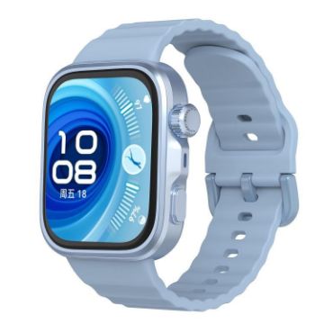 Huawei Watch Fit 4 Pro/3 Wave Texture Silicone Band Light Blue - 1