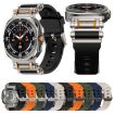 Samsung Galaxy Watch Ultra 47mm Silicone Band, Metal Connector, Orange - 8