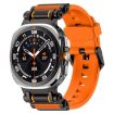 Samsung Galaxy Watch Ultra 47mm Black Orange Silicone Band - 1
