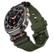 Samsung Galaxy Watch Ultra 47mm Black Green Silicone Band - 4