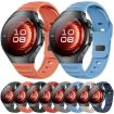 Huawei Watch 5 42mm Gray Dot Texture Silicone Band Reverse Buckle - 2