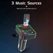 PDF2 Ambient Light Charger FM Transmitter Bluetooth Hands Free MP3 Player - 8