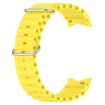 Samsung Galaxy Watch 7 Silicone Band Yellow 40/44mm Marine Silver Buckle - 2