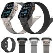 Milanese Steel Magnetic Watch Band for Apple Watch 46/49/45/44mm Titanium - 7