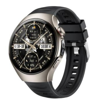 Huawei Watch 5 46mm Black Corrugated Silicone Band - 1