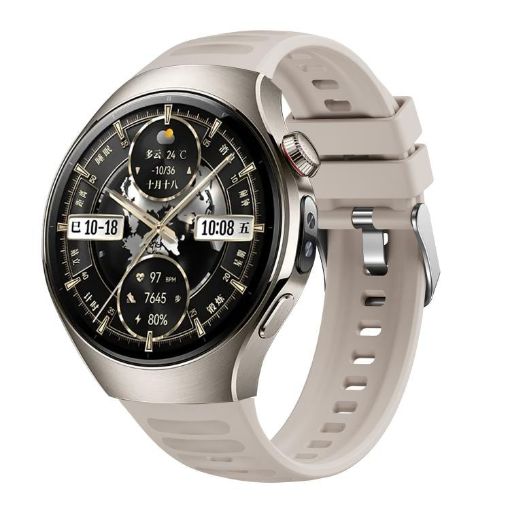 Huawei Watch 5 46mm Starlight Corrugated Silicone Band - 1