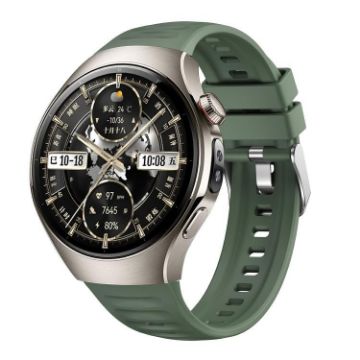Huawei Watch 5 46mm Green Corrugated Silicone Band - 1