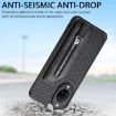 Huawei nova 14 Blue Carbon Fiber Flip Zipper Wallet Phone Case - 8
