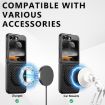 Samsung Galaxy Z Flip7 5G Carbon Fiber Leather MagSafe Case (Black) - 3