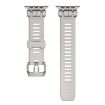 Apple Watch Band 46/49/45/44mm Twill Texture TPU Titanium Starlight - 2