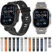 Apple Watch Band 46/49/45/44mm Twill Texture TPU Titanium Orange - 7
