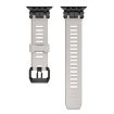 Apple Watch Band 46/49/45/44mm H016 Twill Texture TPU Black Starlight - 2
