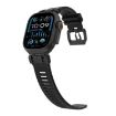 Apple Watch Band 46/49/45/44mm H016 Twill Texture TPU Black - 5