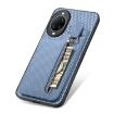 Huawei nova 14 Blue Carbon Fiber Vertical Flip Zipper Phone Case - 5