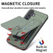 Huawei nova 14 Pro Green Carbon Fiber Flip Zipper Phone Case - 8