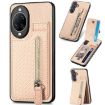 Huawei nova 14 Ultra Carbon Fiber Vertical Flip Zipper Case - Khaki - 1