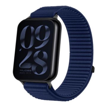 Xiaomi Smart Band 9/8 Pro Woven Nylon Watch Band - Azure Hook & Loop - 1